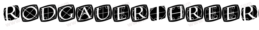 RodgauerThreeRounded Medium字体转换
